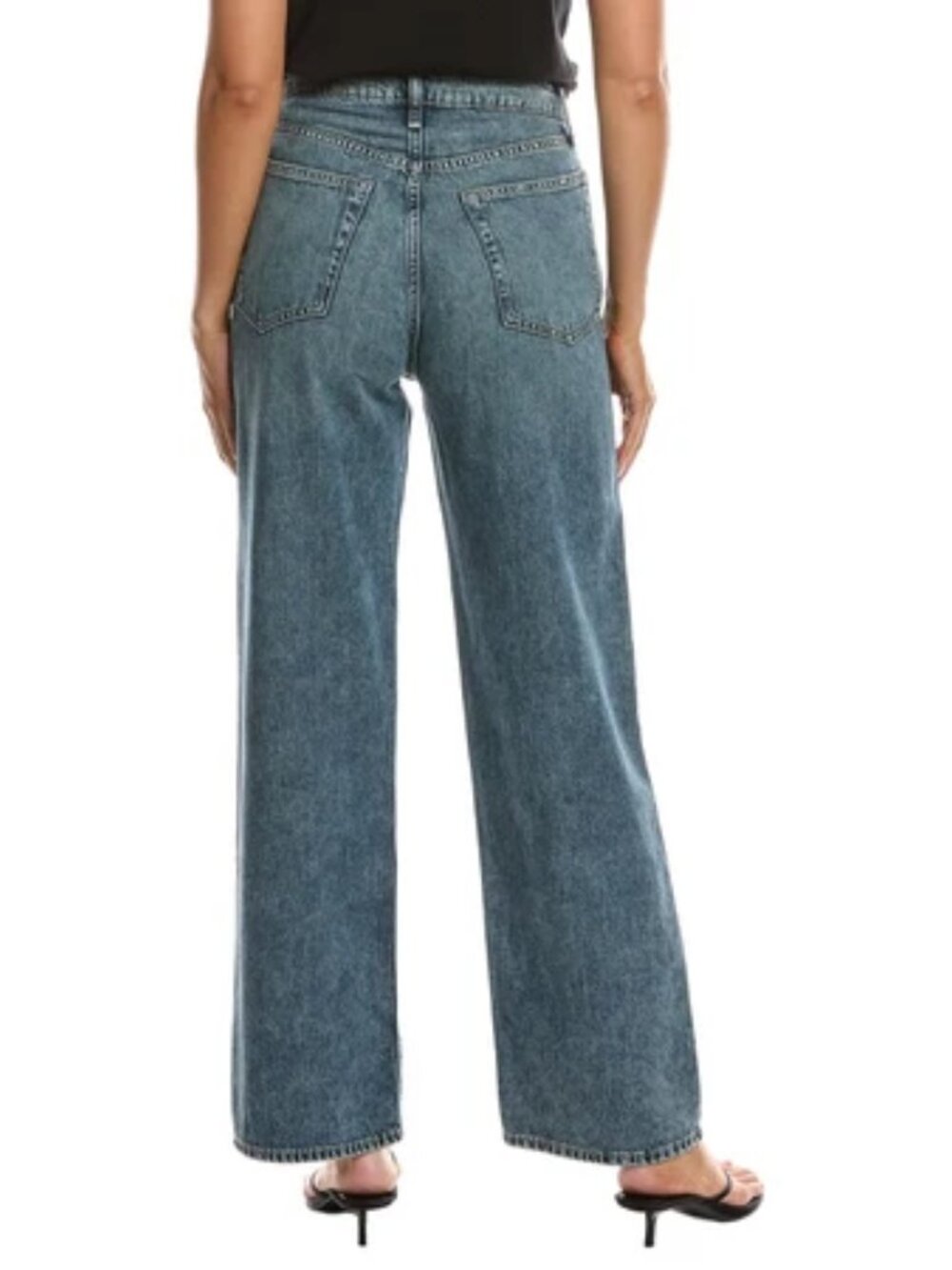 rag & bone Lori High-Rise Wide Leg Jeans in Easton NWT $288 - Picture 3 of 10